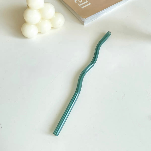 Wavy Glass Straw