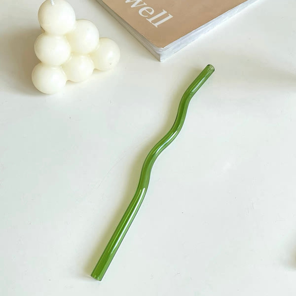 Wavy Glass Straw