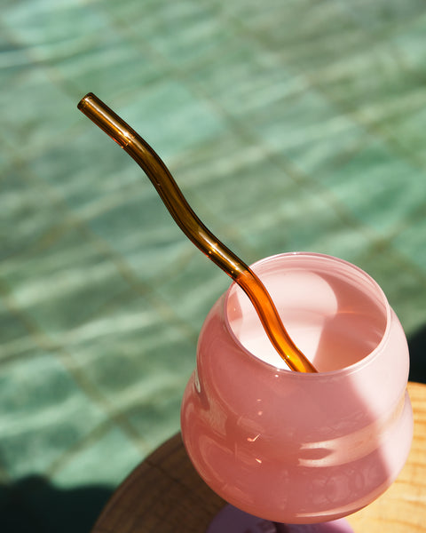 Wavy Glass Straw