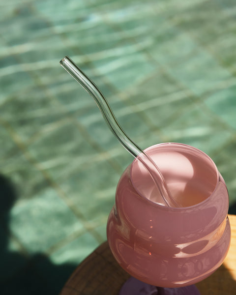 Wavy Glass Straw