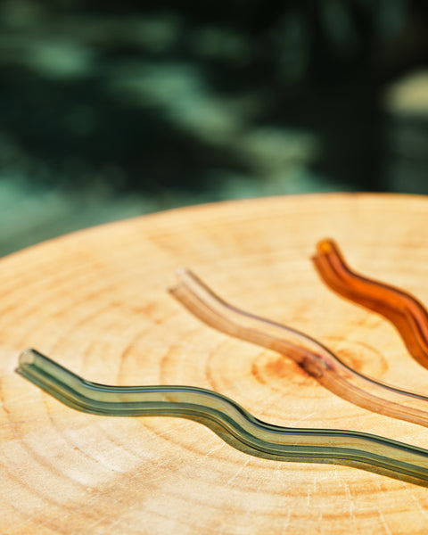 Wavy Glass Straw