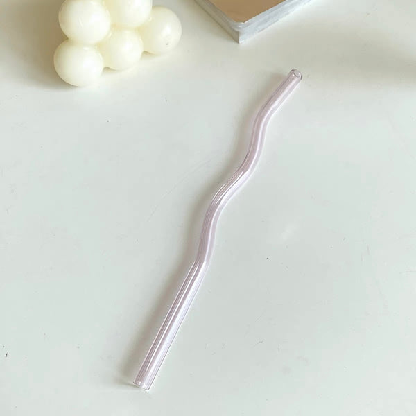 Wavy Glass Straw