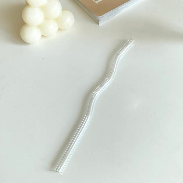 Wavy Glass Straw