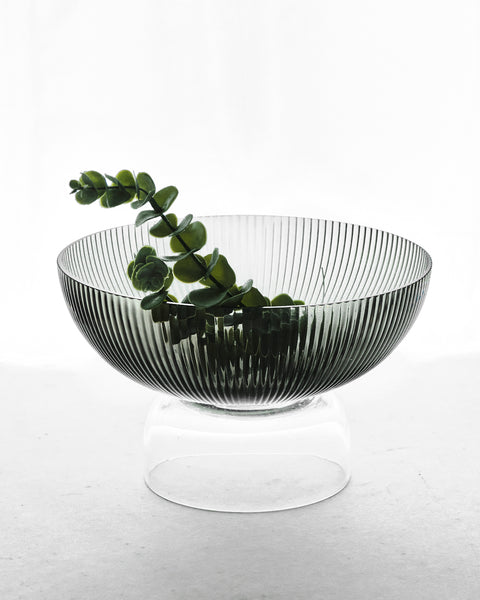 Beyonce Glass Raised Fruit Bowl - Large