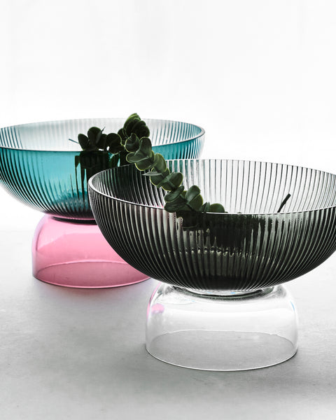 Beyonce Glass Raised Fruit Bowl - Large