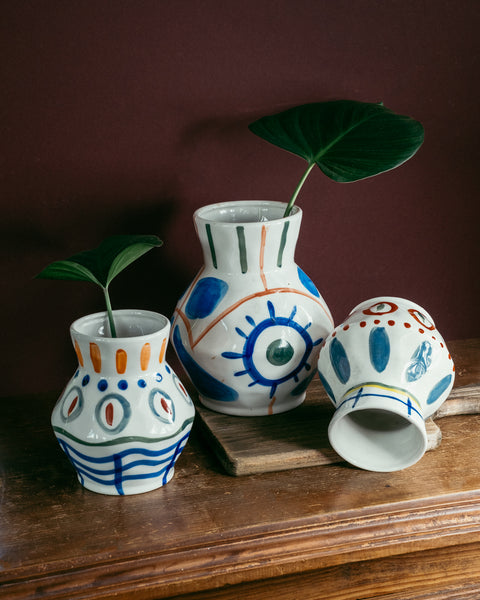 Boho Abstract Vase - Small