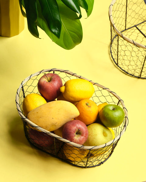 Hudson Chicken Wire Bread Basket Oval - Small