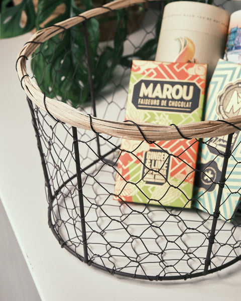 Hudson Chicken Wire Bread Basket Oval - Large