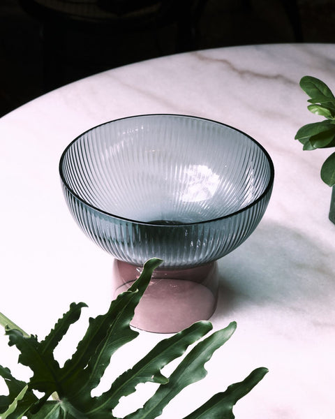Beyonce Glass Raised Fruit Bowl - Small