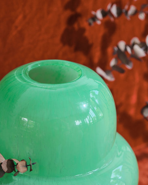 Lou Mint Green Bulbous Vase