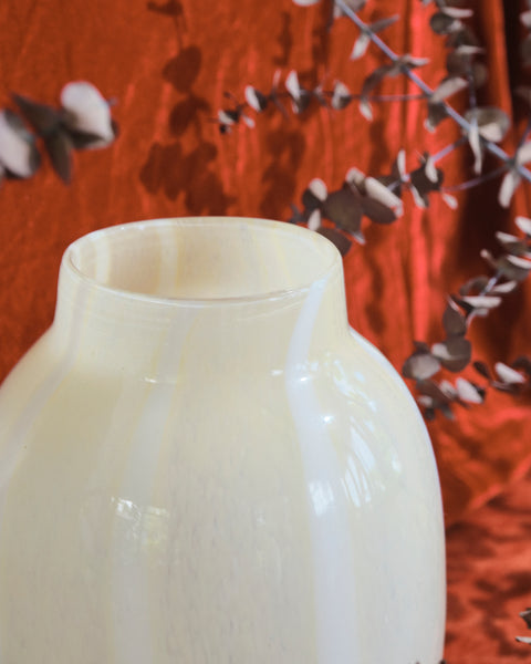 Lou Yellow and White Stripes Vase