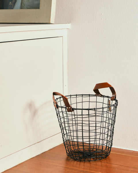 Tiller Black Laundry Bin - Large