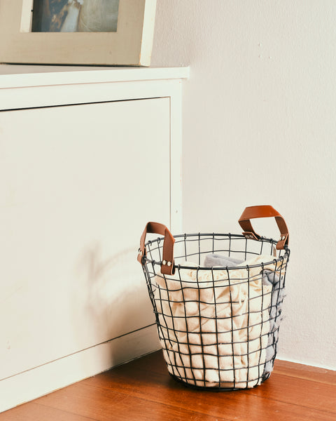 Tiller Black Laundry Bin - Large