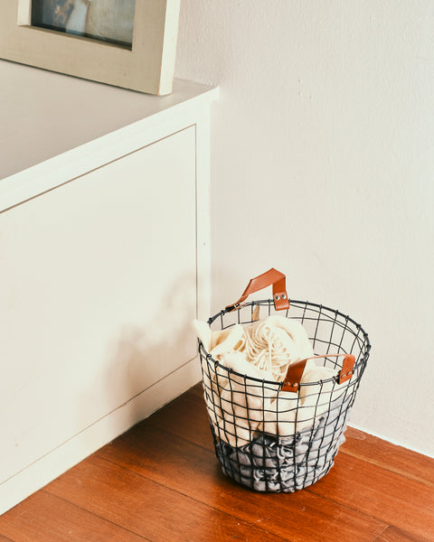 Tiller Black Laundry Bin - Large