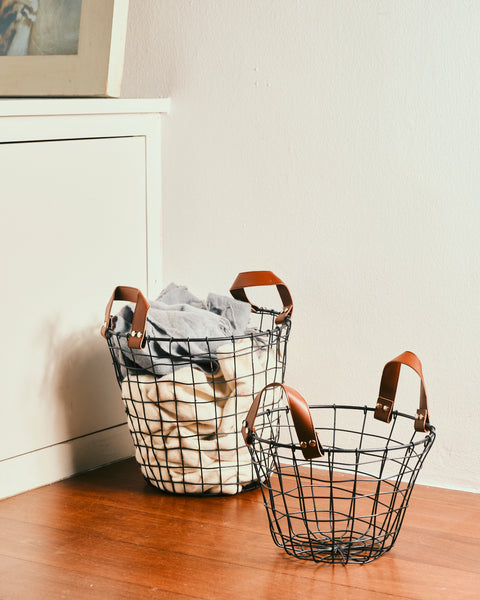 Tiller Black Laundry Bin - Small