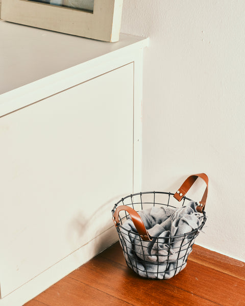 Tiller Black Laundry Bin - Small