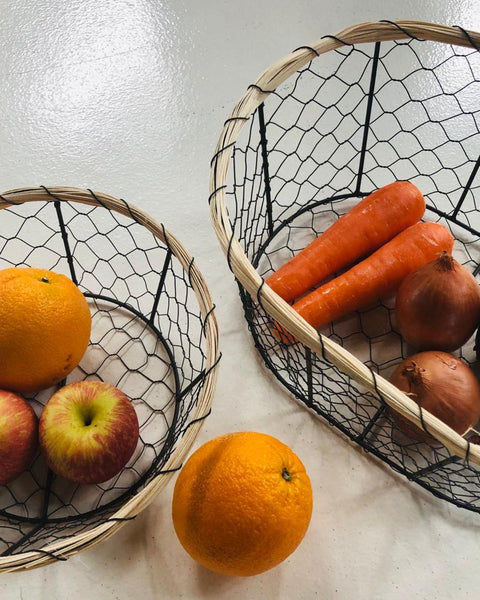 Hudson Chicken Wire Bread Basket Round - Small