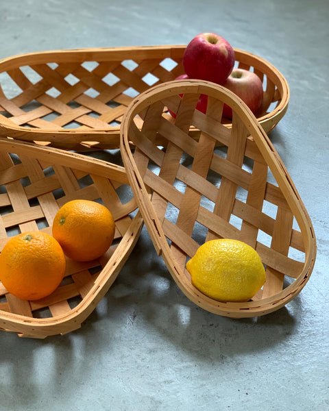Flat Woven Basket - Oval