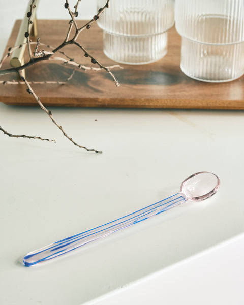 Whimsical Candy Glass Stirring Spoon