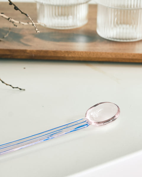 Whimsical Candy Glass Stirring Spoon