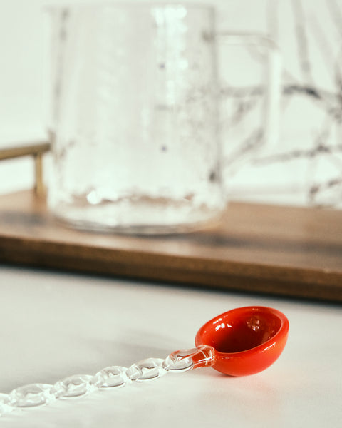Whimsical Candy Glass Stirring Spoon
