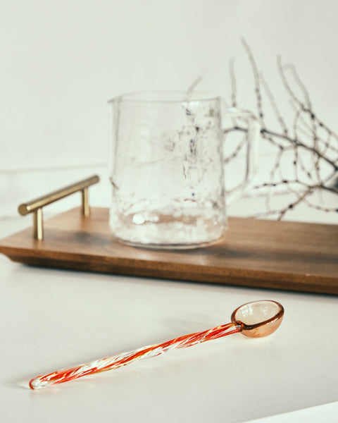 Whimsical Candy Glass Stirring Spoon