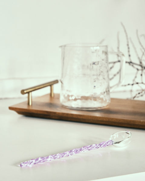 Whimsical Candy Glass Stirring Spoon