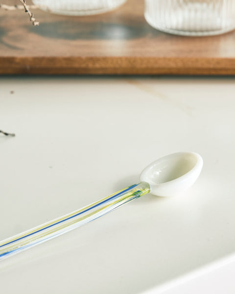Whimsical Candy Glass Stirring Spoon