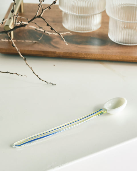 Whimsical Candy Glass Stirring Spoon