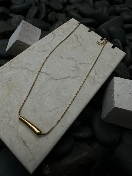 Ingrid Collection - Long Bean Necklace