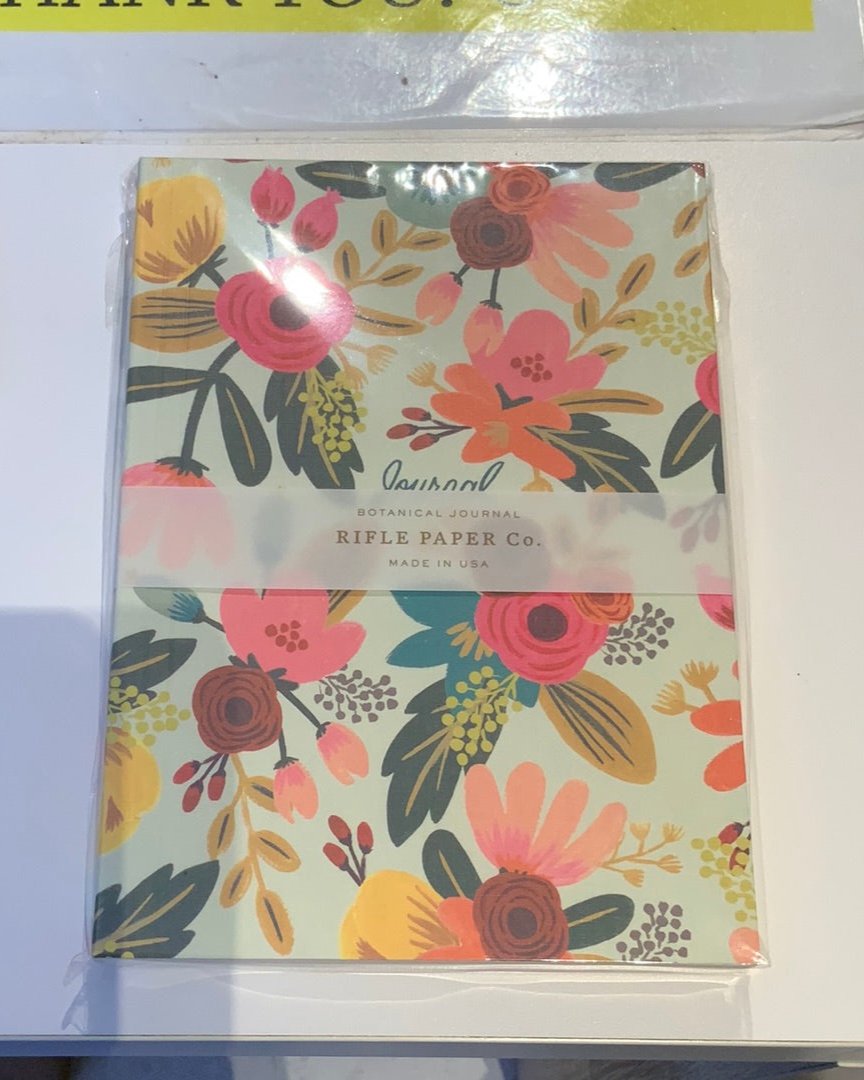 Mint Floral Journal