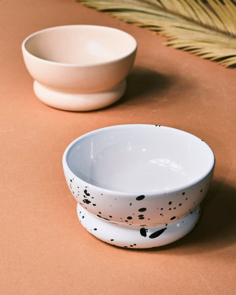 Chubby Cereal Bowl Black and White