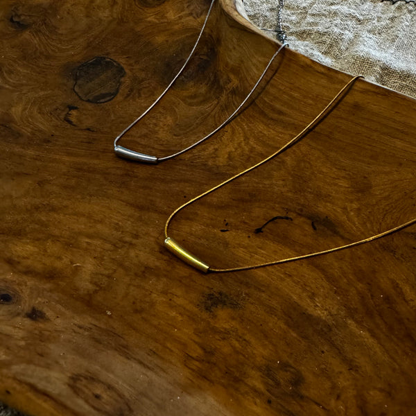 Ingrid Collection - Long Bean Necklace