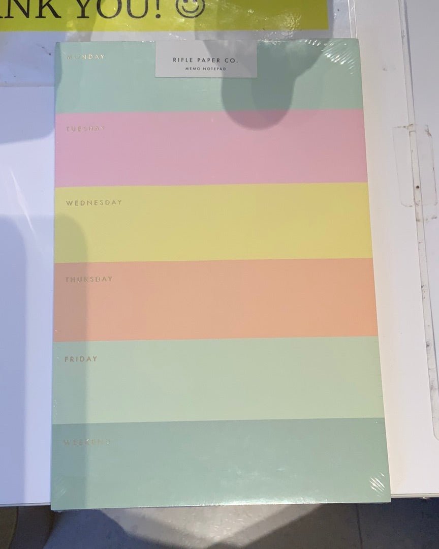 Colour Block Weekly Memo Notepad