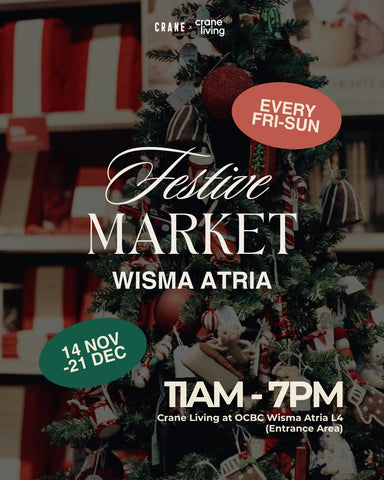 Booth Rental: Festive Edition Crane Living OCBC Wisma Weekend Market