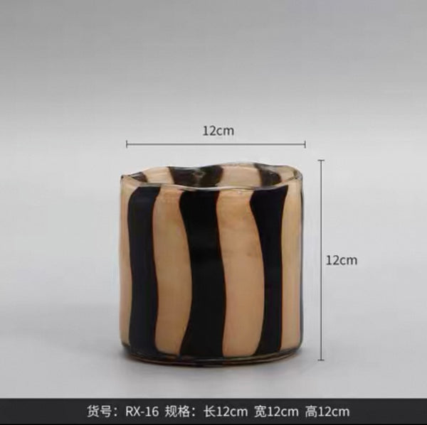 Lolli Striped Straight Vase