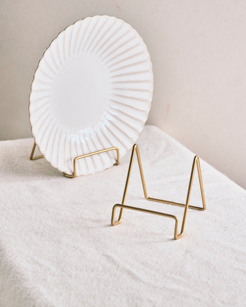 Gold Plate Stand Small