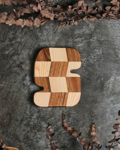 Hayes Zig Zag Checkerboard Wooden Board