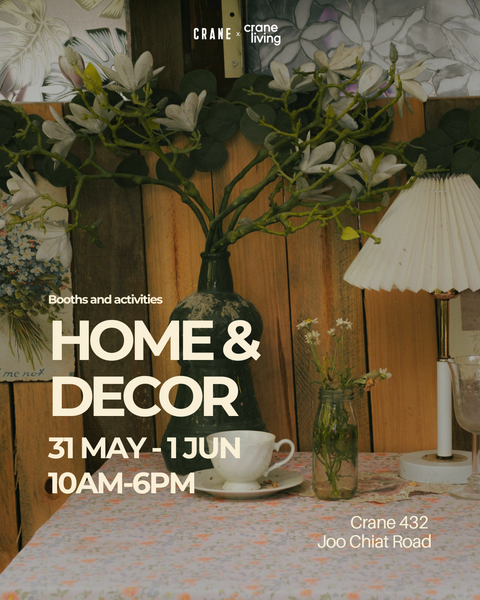 Booth Rental: Crane Living 432 Joo Chiat Weekend Themed Market