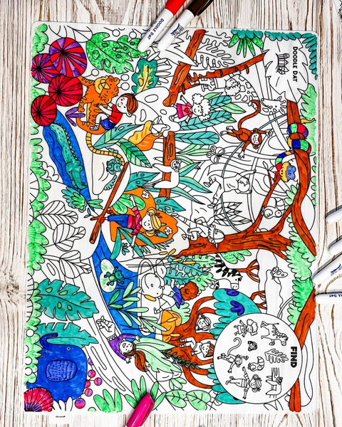 Let's Play Doodle Dat: A3 Silicone Mat Set