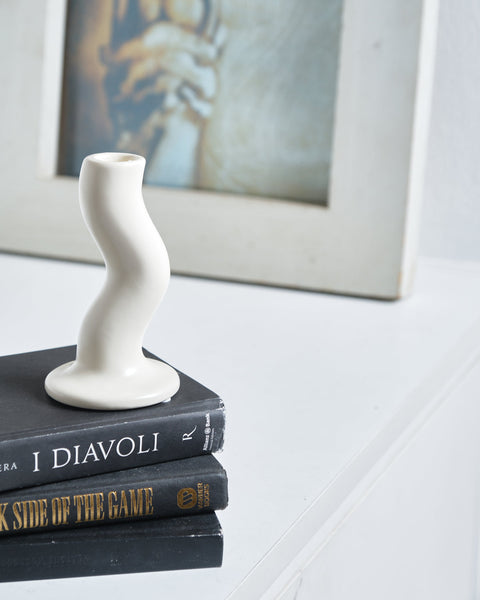 Kristen Candleholder - Small, White