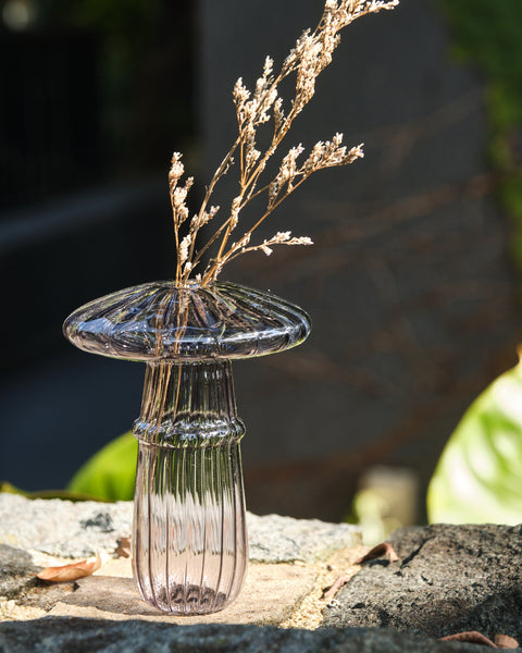 Mushroom Mini Glass Vase