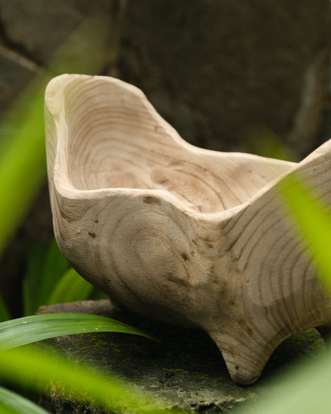 Palawan Raised Wooden Bowl