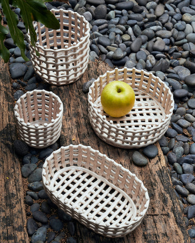 Piper Ceramic Baskets - Assorted