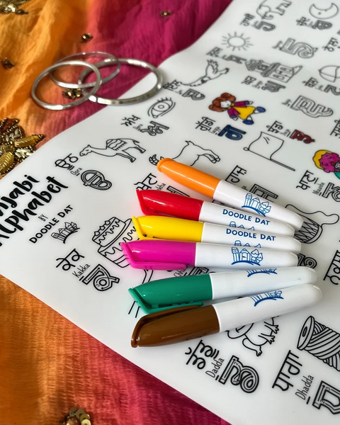 Let's Play Doodle Dat: A3 Silicone Mat Set