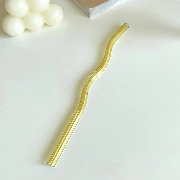 Wavy Glass Straw