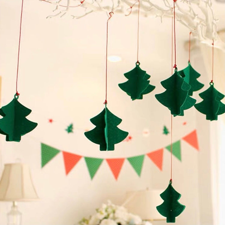 Green Felt Christmas Tree Decor