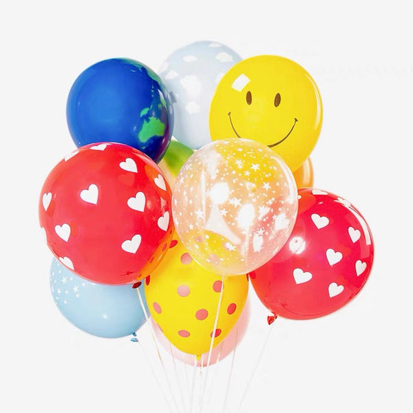 Rainbow Balloon Set (Smiley)