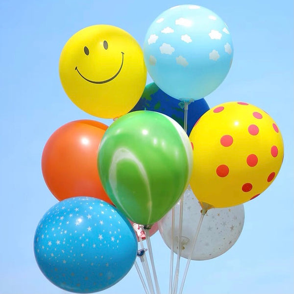Rainbow Balloon Set (Smiley)