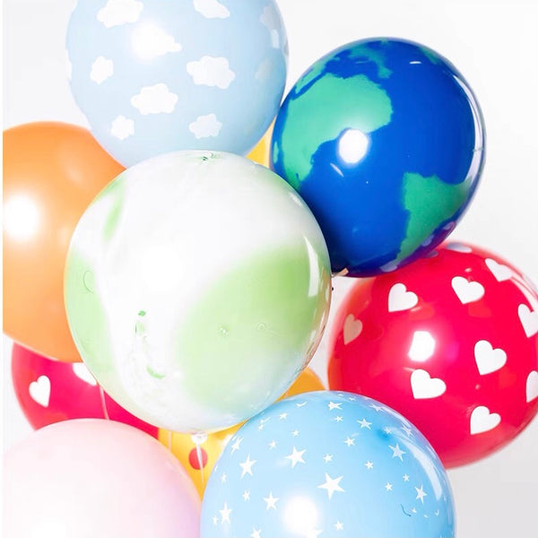 Rainbow Balloon Set (Smiley)